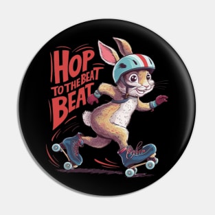 Hop to the beat Roller-skating Rabbit Pin