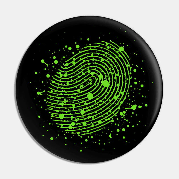 Dirty Fingerprint Pin by MplusC