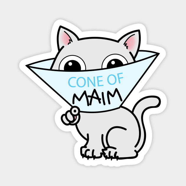 Payback - Cone of Maim Kitty Cat Magnet by calidrawsthings