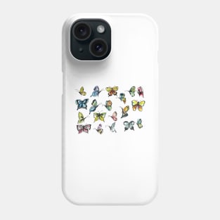 Butterflies Watercolor Set Phone Case