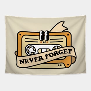 Never Forget Cassette Tapestry