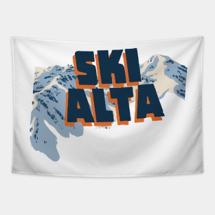 Cool Ski Alta Utah Tapestry