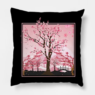 Japanese Cherry Blossom Sakura Pillow