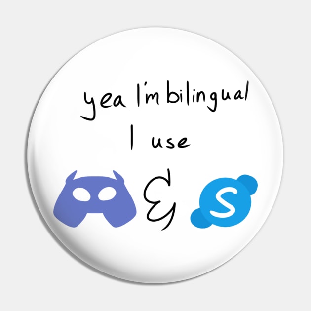 Bilingual Skype and Discord Pin by HellishAesthetic