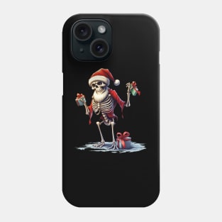 skeleton Santa Claus Phone Case