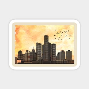 Detroit Skyline Magnet