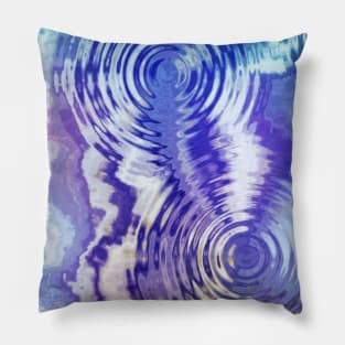 Blue Lace Agate Stone Fluid Pour Pillow