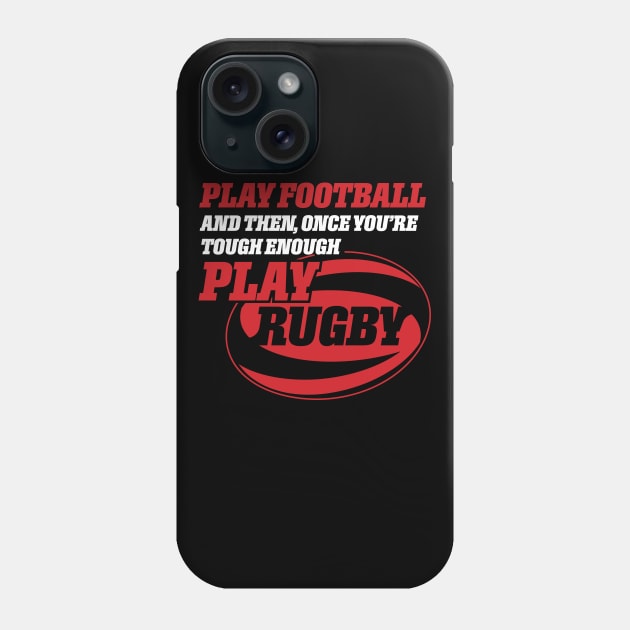 Funny Play Rugby Design Phone Case by Vector Deluxe