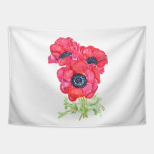 red anemones Tapestry