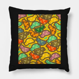 Happy birds in spring Pillow