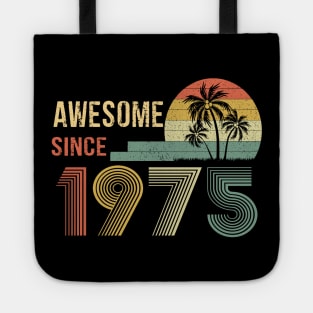 47 Years Old Awesome Since 1975 Gifts 47th Birthday Gift Tote