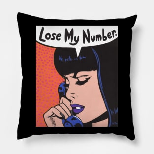 Lose My Number Comic Girl Pillow