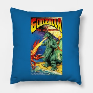 The Big Guy Versus the Sea Monster Pillow