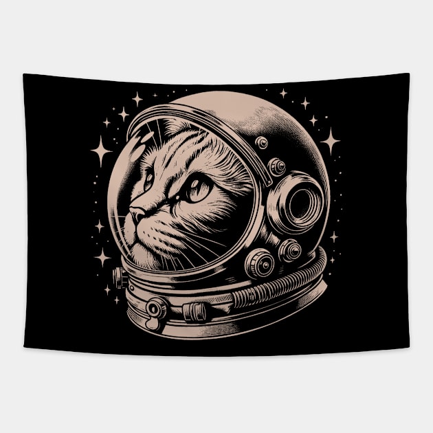 Cat astronaut Tapestry by MasutaroOracle