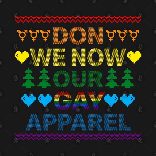 LGBTQ+ Gay Pride Ugly Christmas Sweater by BoggsNicolas