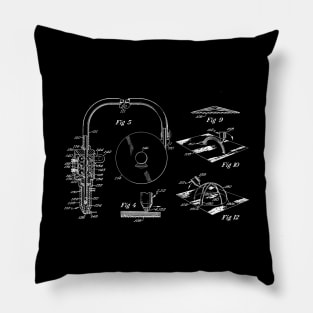 3D printing Method Vintage Patent Drawing Pillow