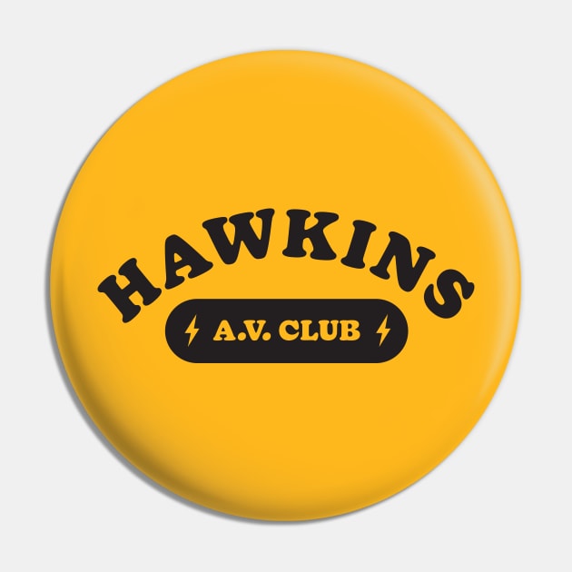 Hawkins A.V. Club Pin by fullgrownham