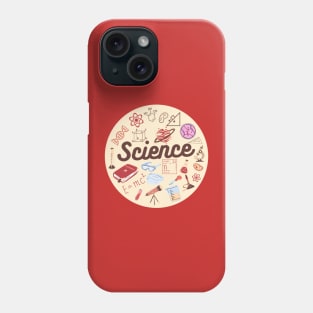 Science Physics Maths Biology Chemistry Illustration, Shapes & Formula Phone Case