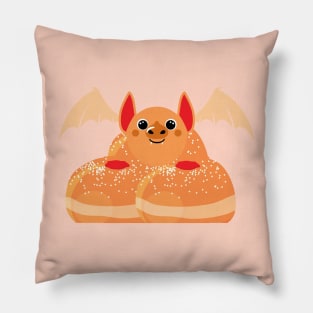 Jelly donut bat Pillow