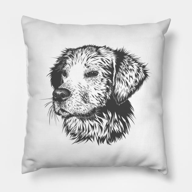 Pet Dogs Pillow by KhalidArt