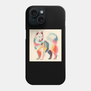 70s Eskimo Dog Vibes: Pastel Pup Parade Phone Case