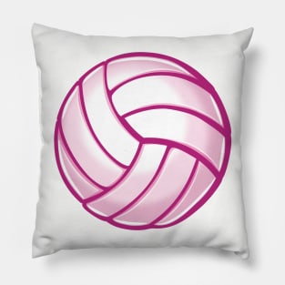 Pink volleyball Pillow