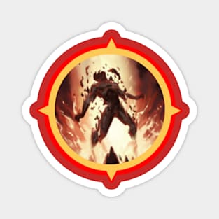 Pyromancer Eruption Logo Magnet