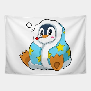 Penguin with Clinical thermometer Tapestry