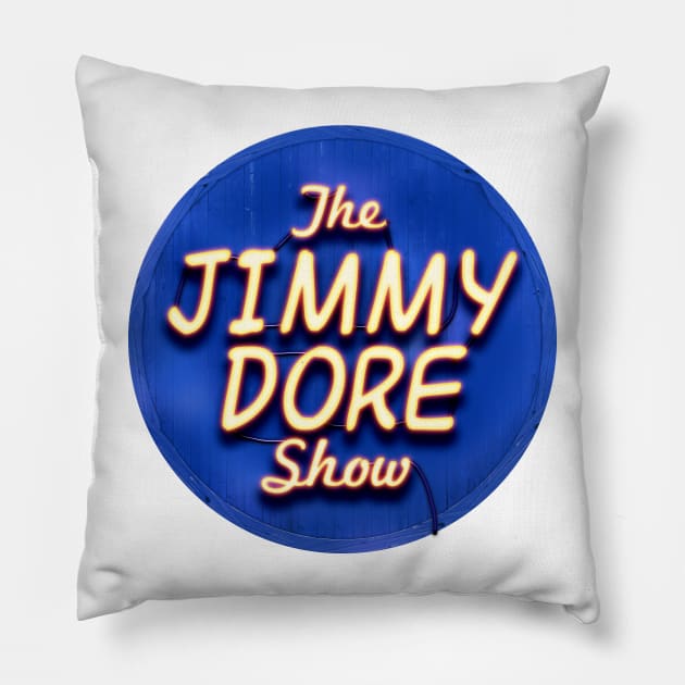 The Jimmy Dore Show Logo Pillow by The Jimmy Dore Show