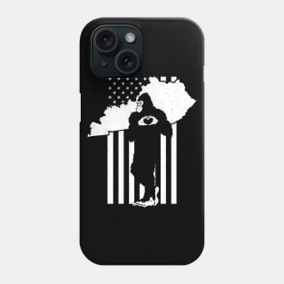 Kentucky Bigfoot American Flag Phone Case