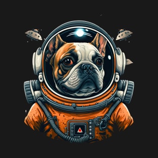 French Bulldog Astronaut T-Shirt