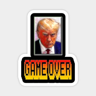 Trump Game Over Mugshot Magnet