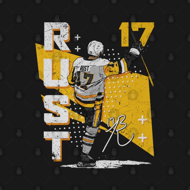 Bryan Rust Pittsburgh Vintage Retro by lavonneroberson