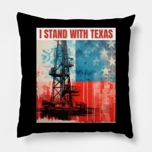 I stand with texas Pillow