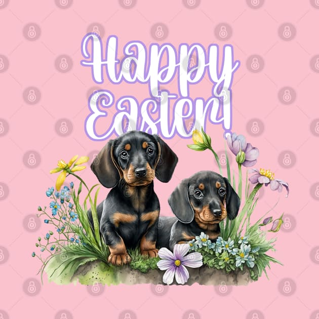 Happy Easter Dachshund 2 by KarmicKal