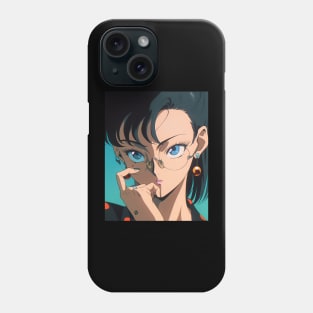 Anime Girl - Hmm - 90s Cartoon - AI Phone Case