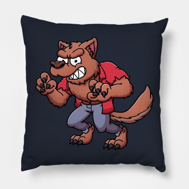 Werewolf Pillow by TheMaskedTooner