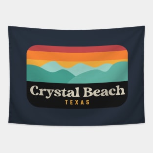 Crystal Beach Texas Bolivar Peninsula Fishing Tapestry