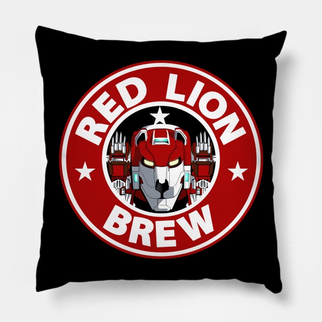 Red Lion Brew Pillow by Lmann17