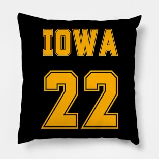 Jersey Number, Iowa #22 shirt, Clark Shirt, Caitlin Clark Pillow