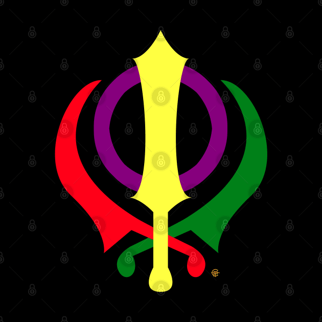 LGBTQ+ Khanda Sikh Love All by prezziefactory