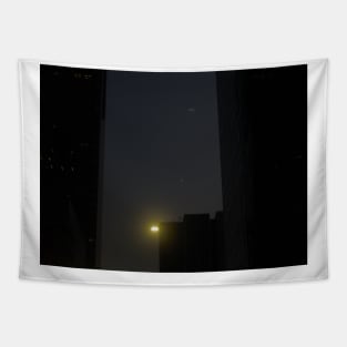 Evening Cityscape Los Angeles Tapestry