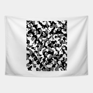 Gray / Black Camouflage Pattern Tapestry