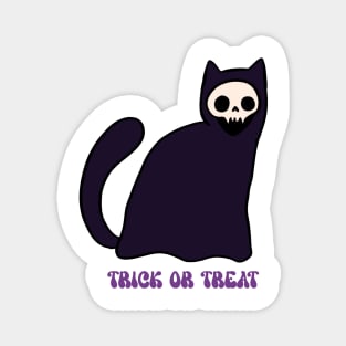 Trick or treat cute grim reaper cat Magnet