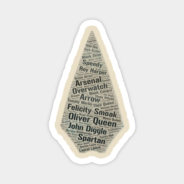 Arrow Word Art Magnet by MyAwesomeBubble