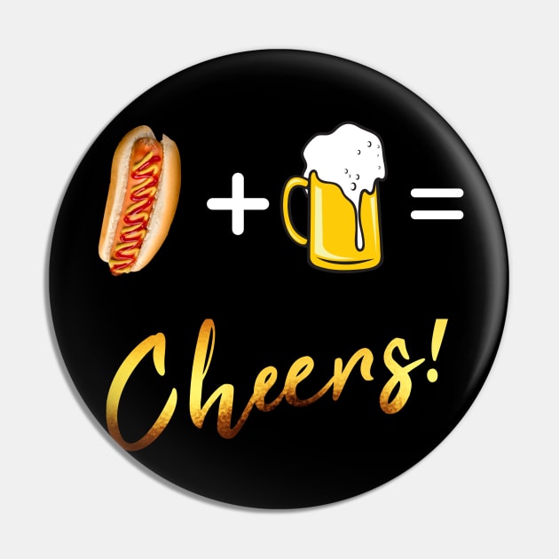 Beer and hotdog Pin by meltubs76