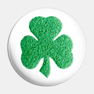 Shamrock - Melted Plastic Popcorn art Pin