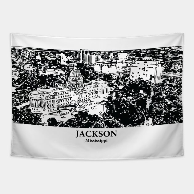 Jackson - Mississippi Tapestry by Lakeric