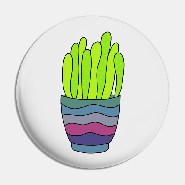 Cute Cactus Design #94: Bright Green Succulents Pin by DreamCactus