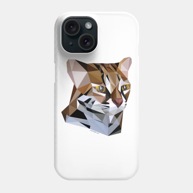 Leopard Cat Phone Case by GeometricWildlife